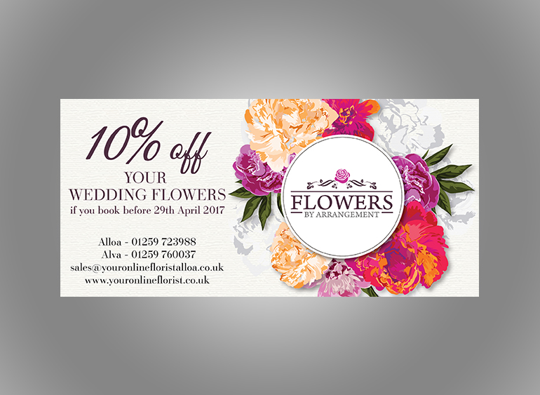 Flowers By Arrangement - Coupon Design