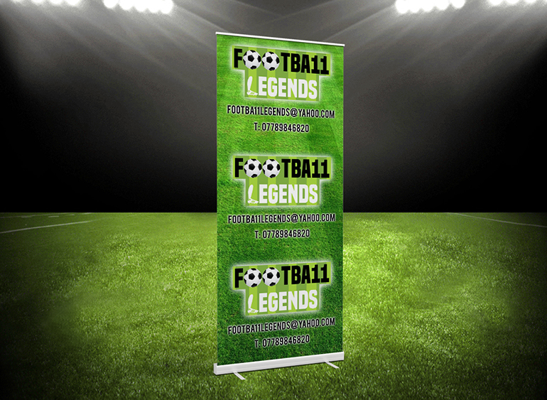 Football Legends - Pop Up Banner