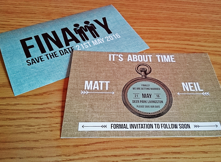 SaveTheDate - Invitation Design & Print